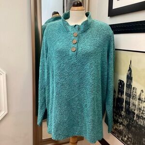 NWOT woven cotton blend tunic size 3X